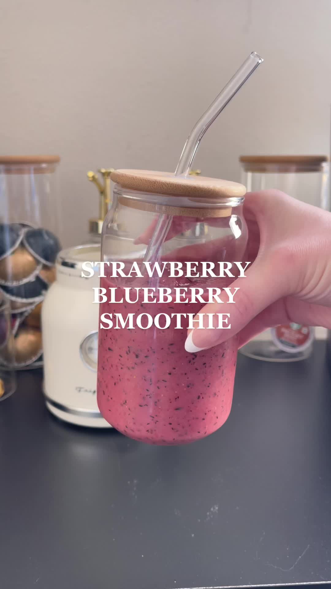 Easy strawberry blueberry smoothie for a refreshing boost