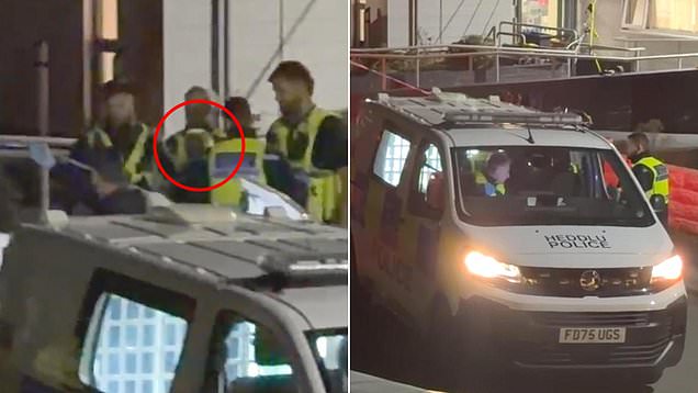 Moment police detain 'murderer' after carer is stabbed