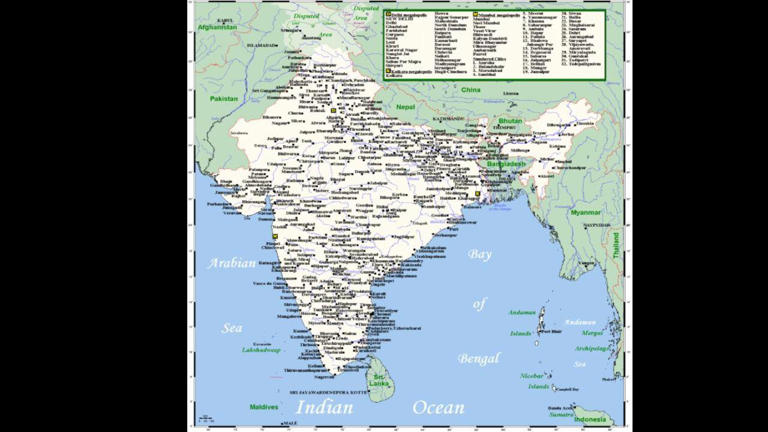 In 1816, a London mapmaker created a giant map of India; it sold for Rs ...