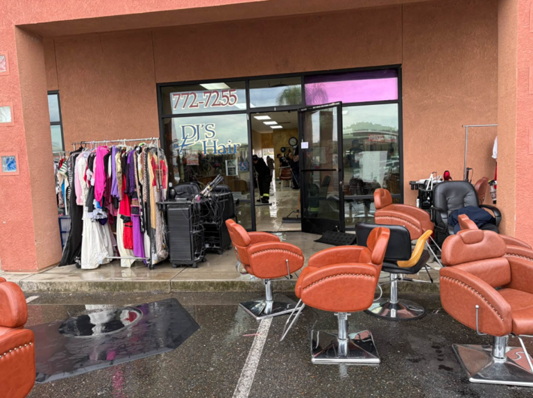 Calaveras County shopping center floods due to broken sink pipe