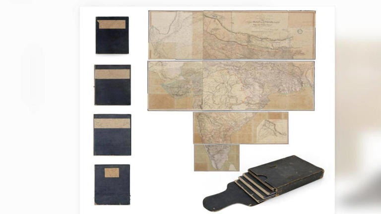 In 1816, a London mapmaker created a giant map of India; it sold for Rs ...