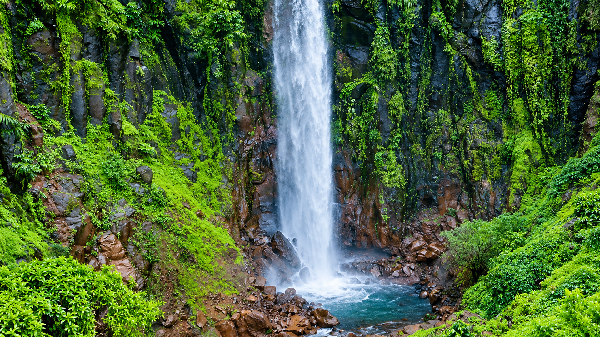 Monsoon rains transform waterfalls across India's Western Ghats