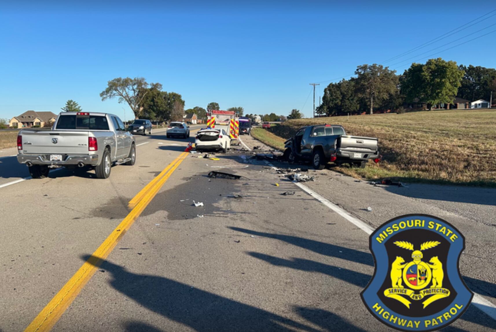 2 dead in Highway 5 crash north of Lebanon, Mo.