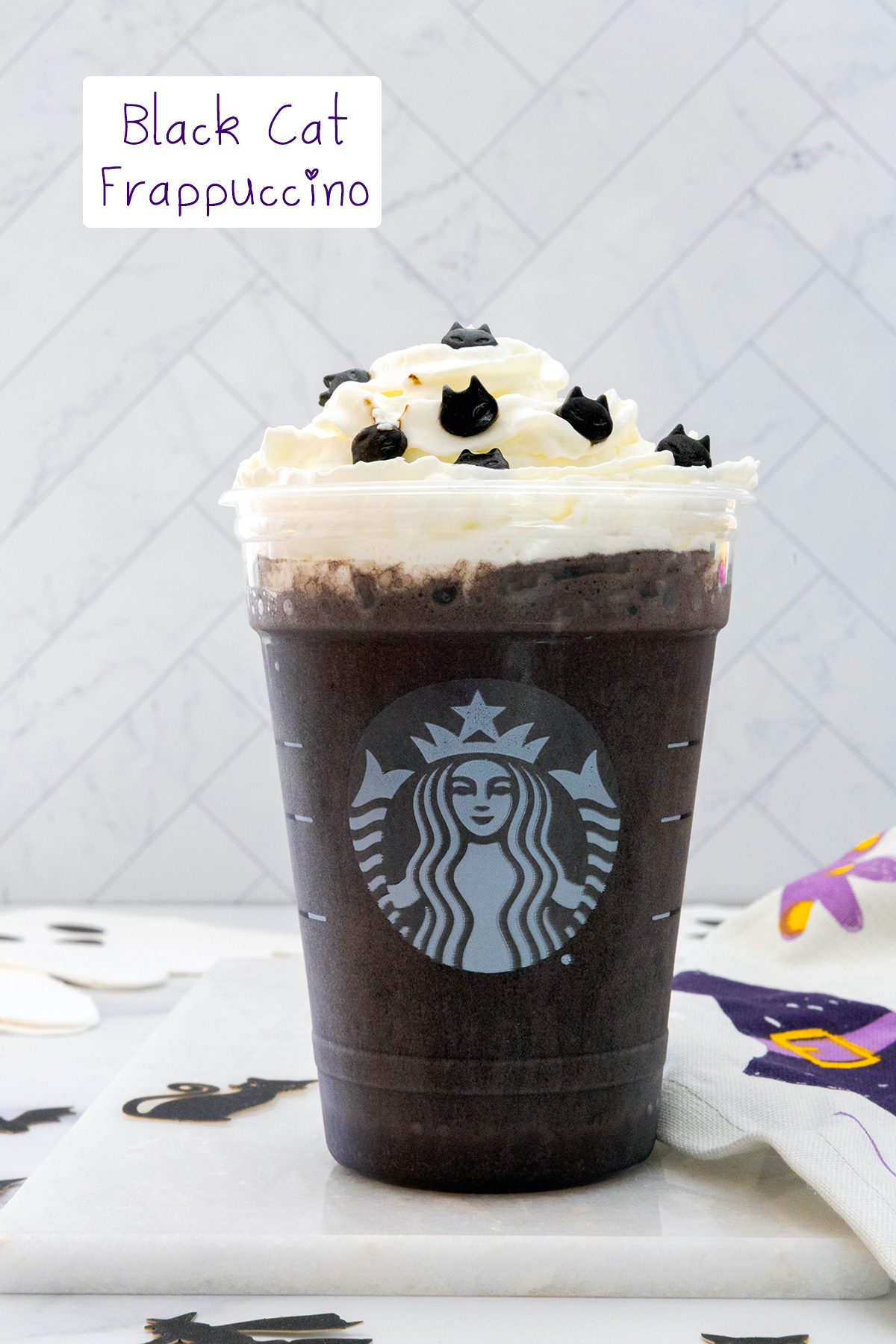 Black cat frappuccino Starbucks copycat