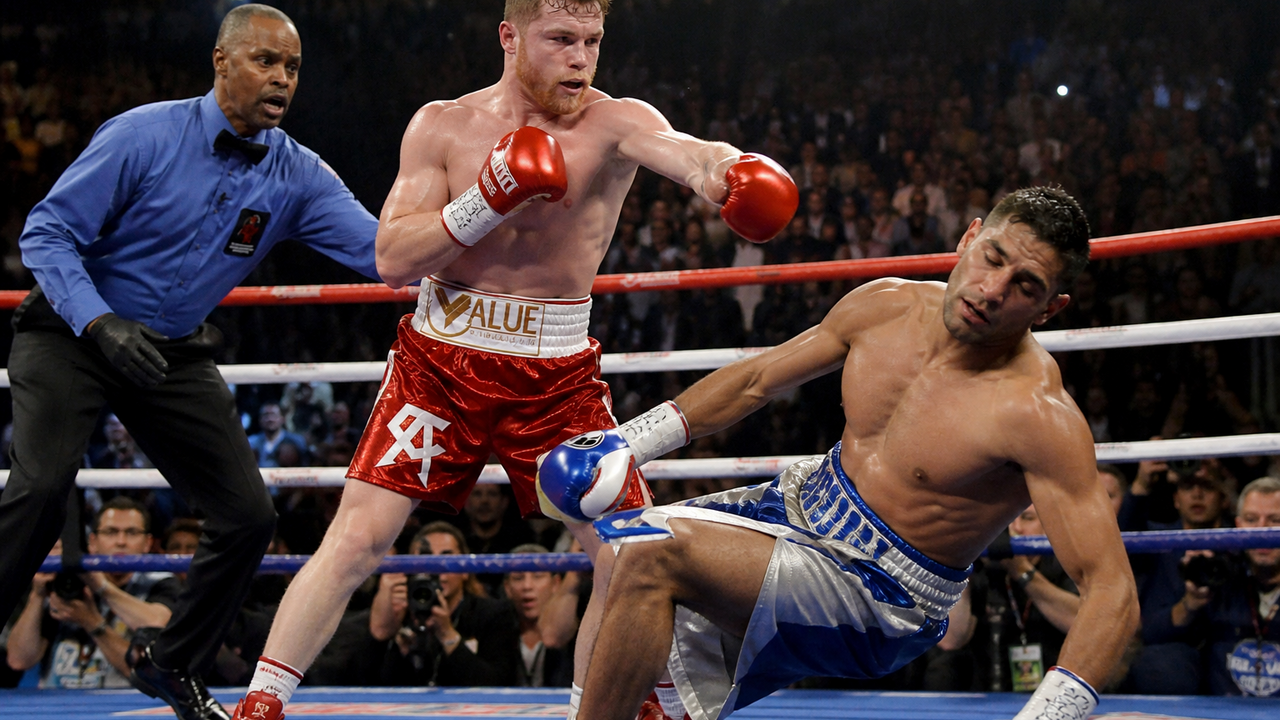 When Canelo Alvarez left Khan on the canvas and took Kovalev’s crown