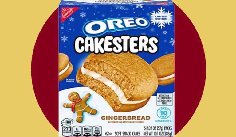 Oreo gingerbread cakesters are here for a limited time this holiday
