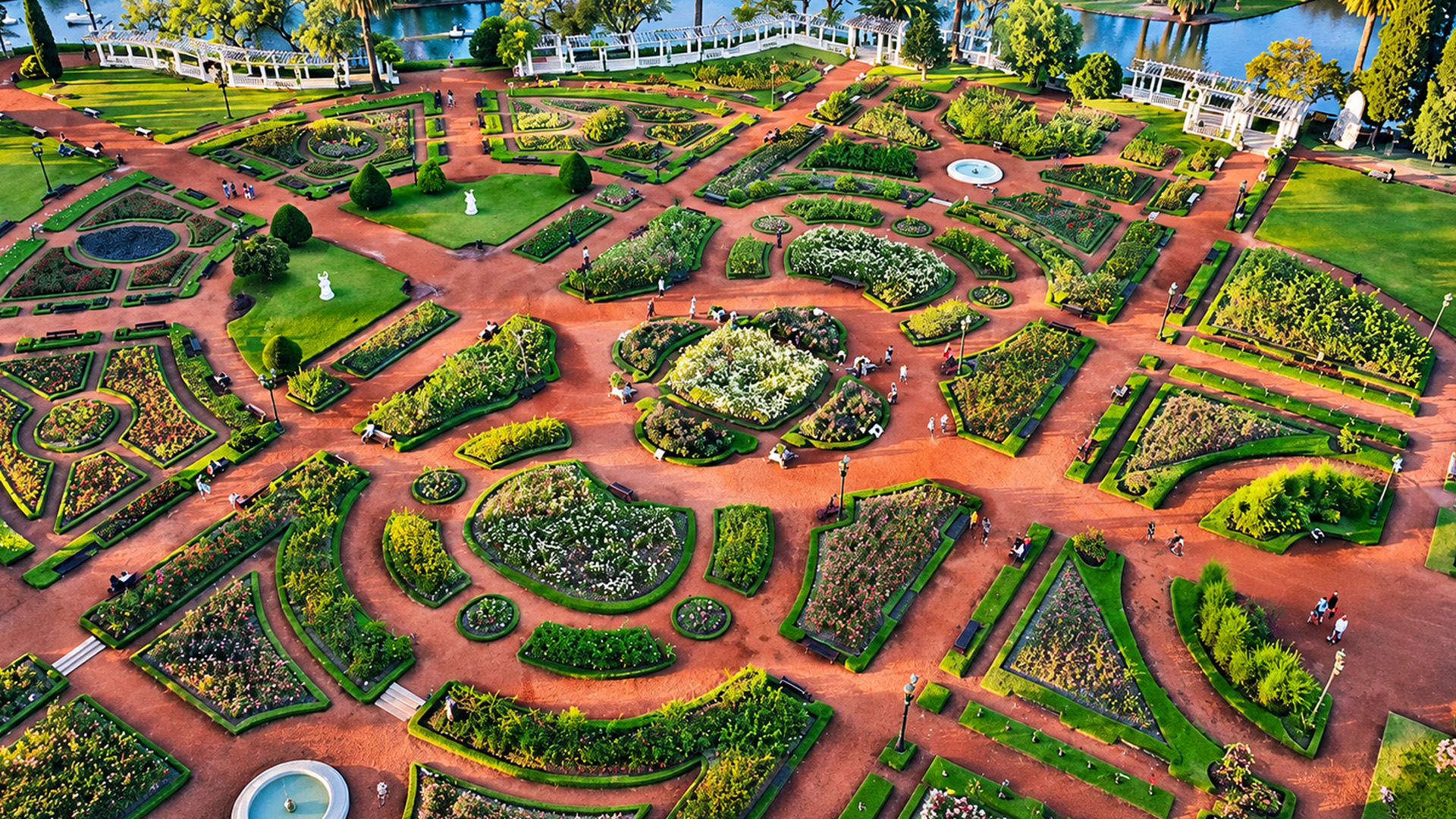 How do gardeners create such perfect flower patterns?