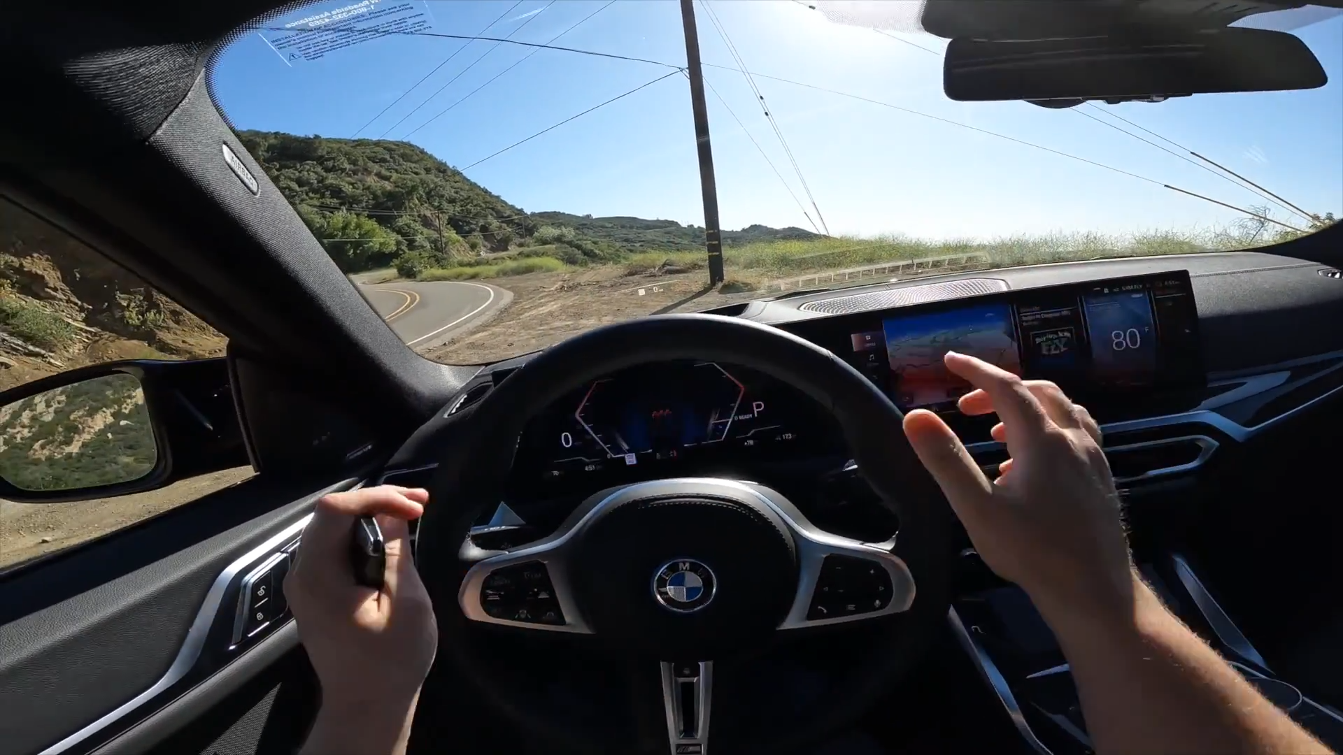 What driving the 2023 BMW i4 M50 feels like from behind the wheel