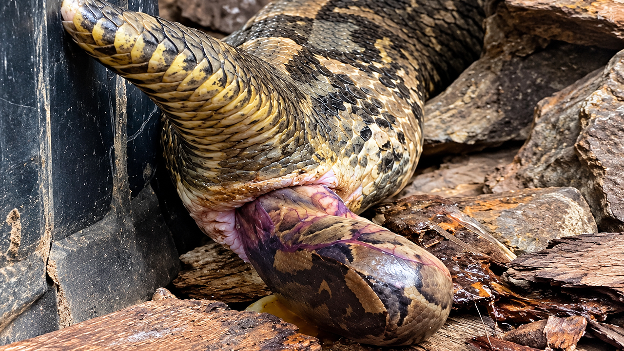 These venomous snakes are born live instead of hatching