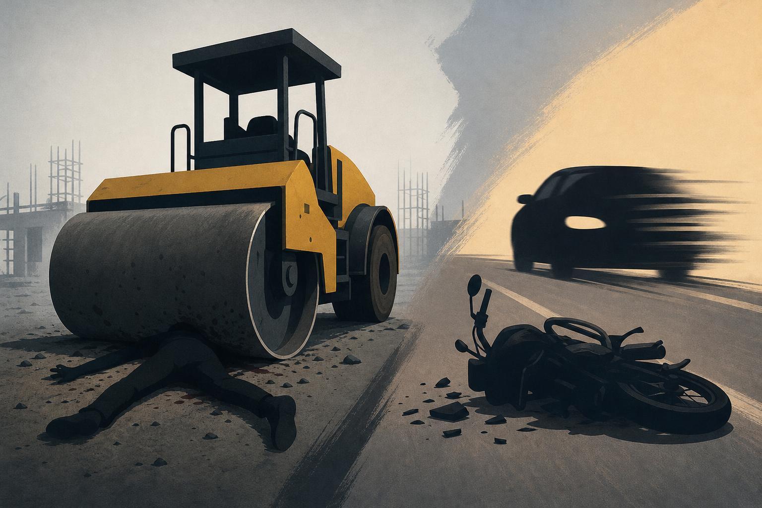 Daily-wage worker run over by road roller, dies in Pune