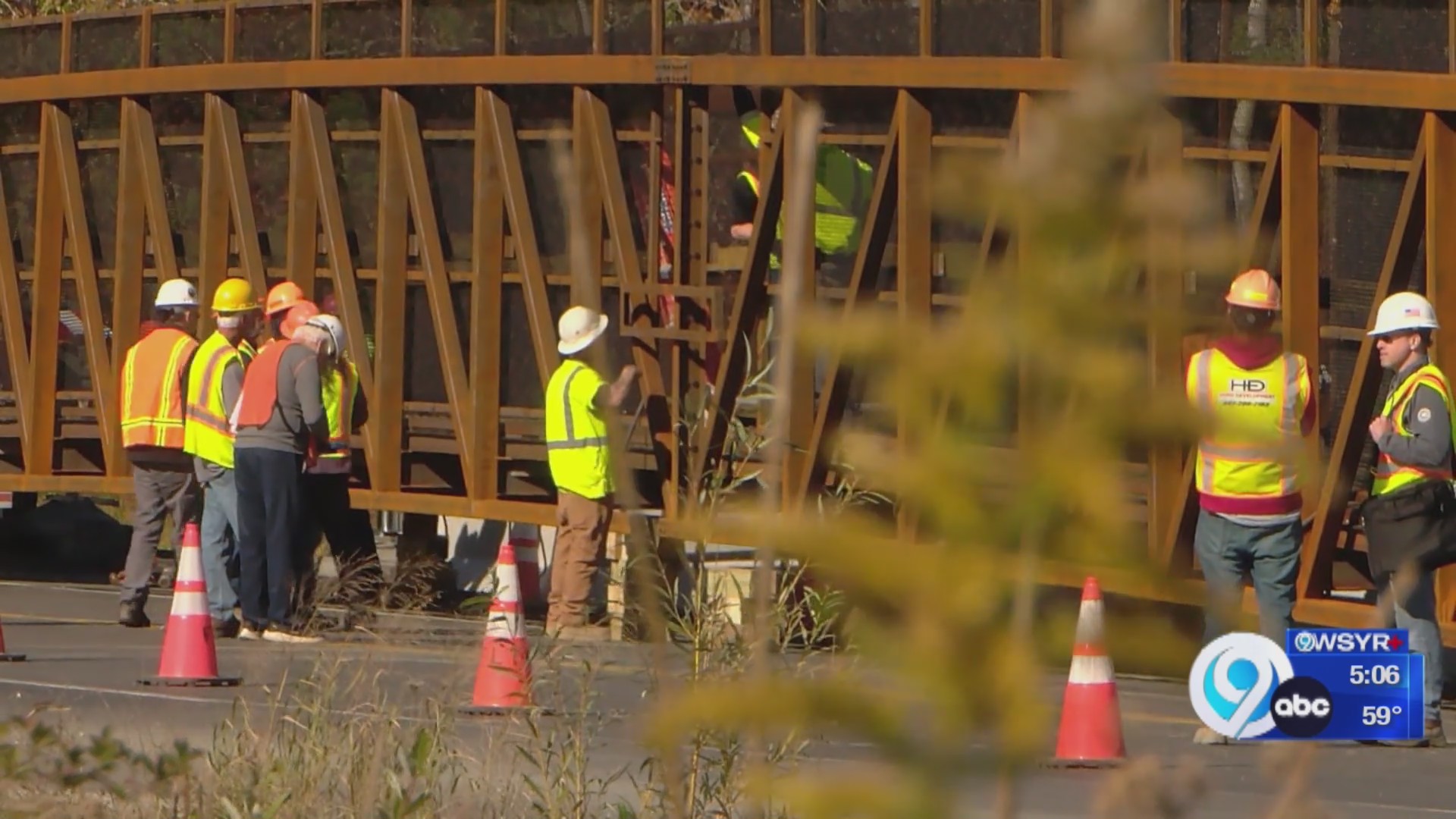 Bridge liftoff nears end for Dryden Rail Trail