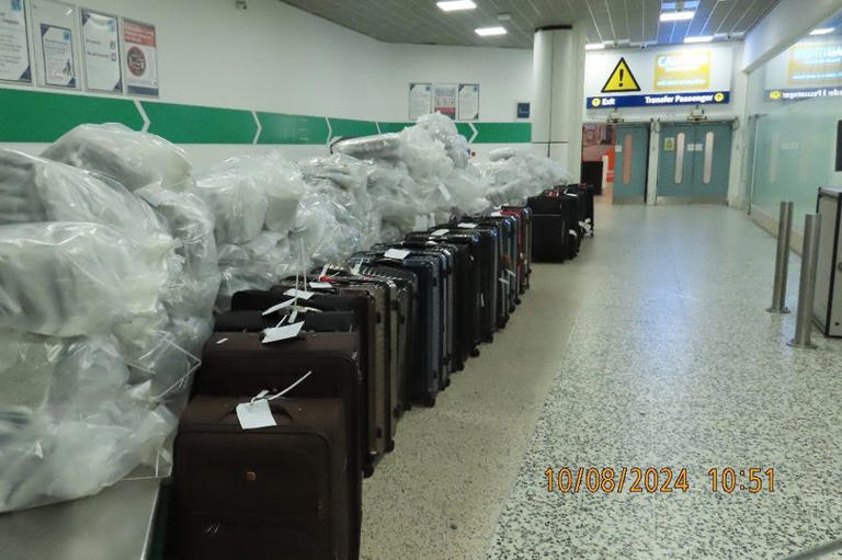 Birmingham Airport £13.8m cannabis gang stopped after Apple error