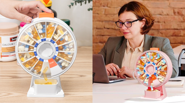 This tiny ferris wheel for medication is the best pill dispenser ever