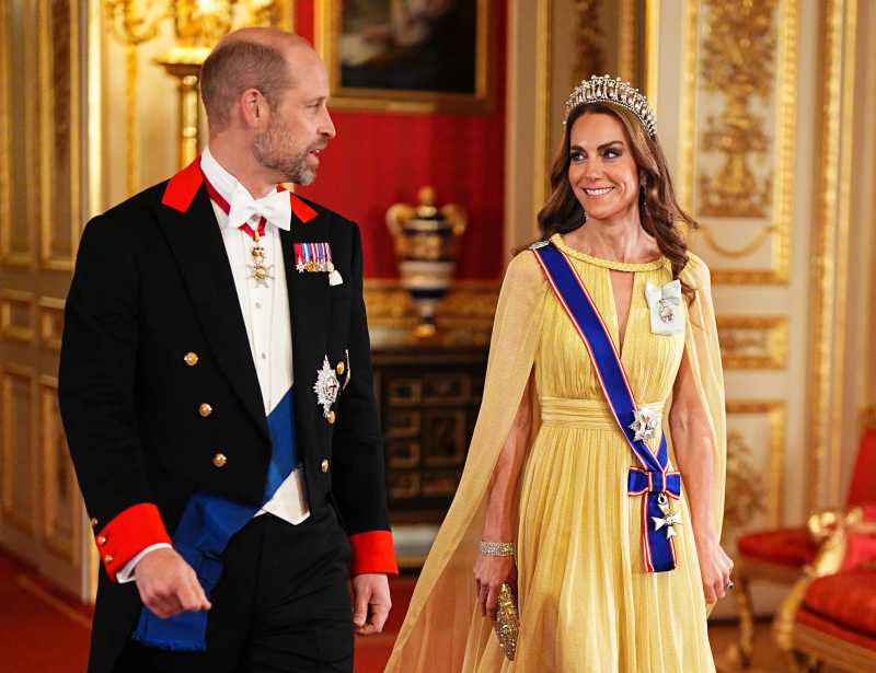 Oh no! Princess Kate's dress causes an awkward moment at state banquet