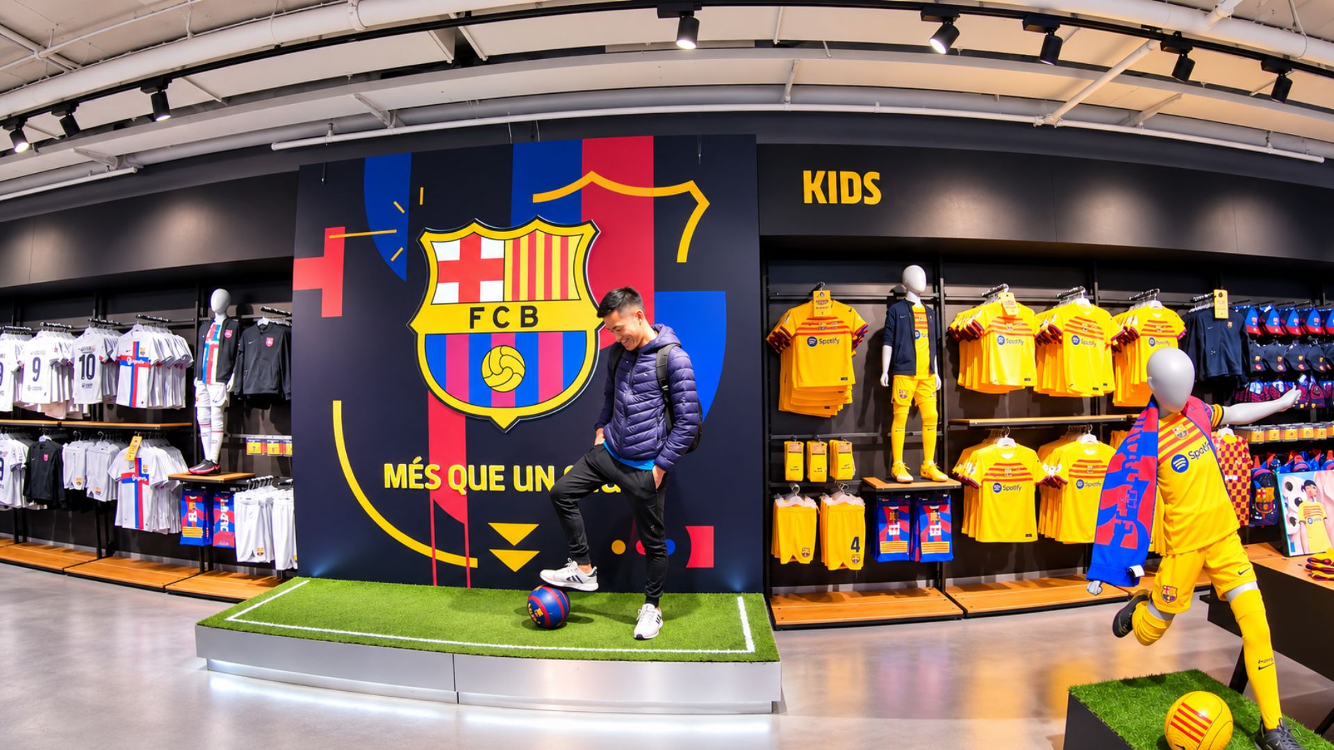 Inside FC Barcelona’s official megastore at Camp Nou (4K)