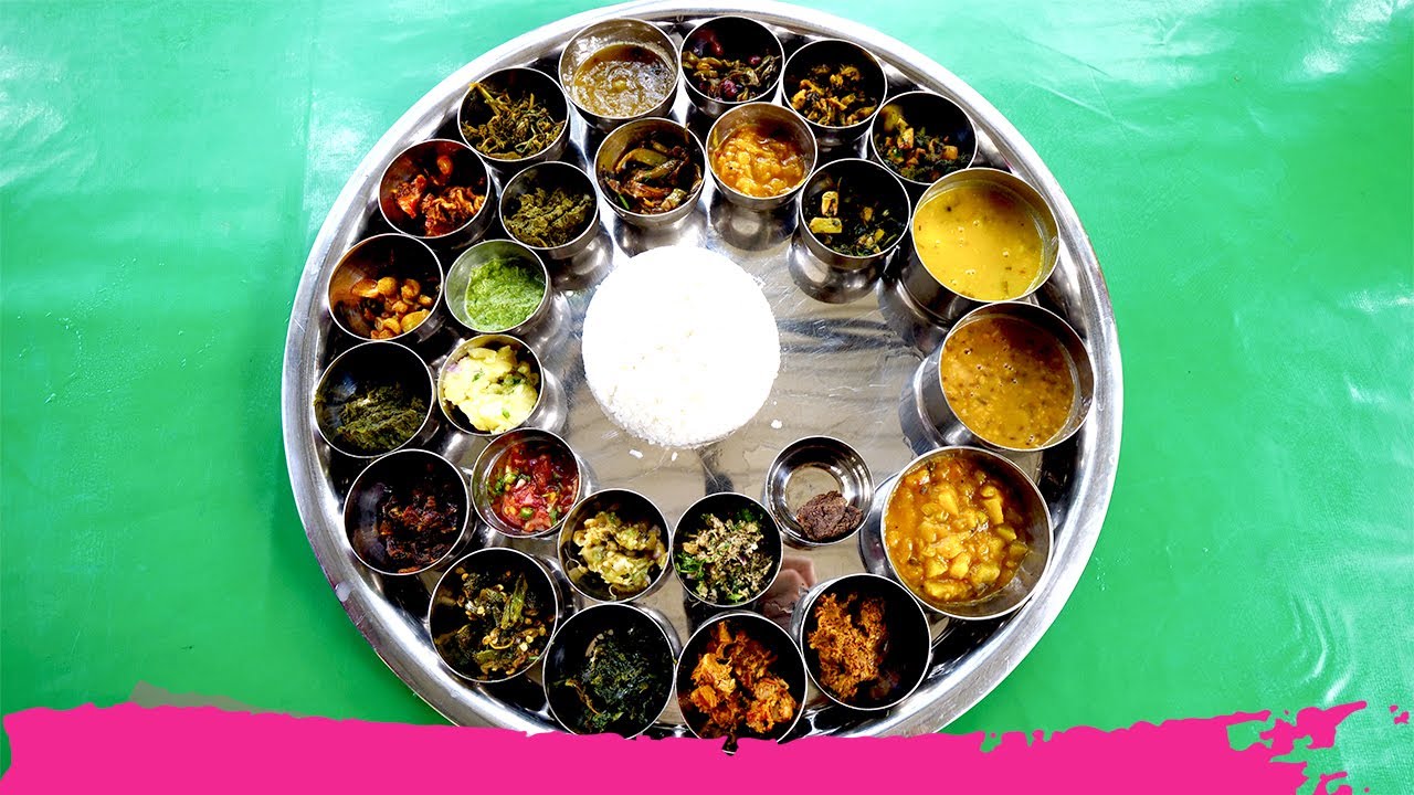Trying the biggest thali in Kaziranga National Park!