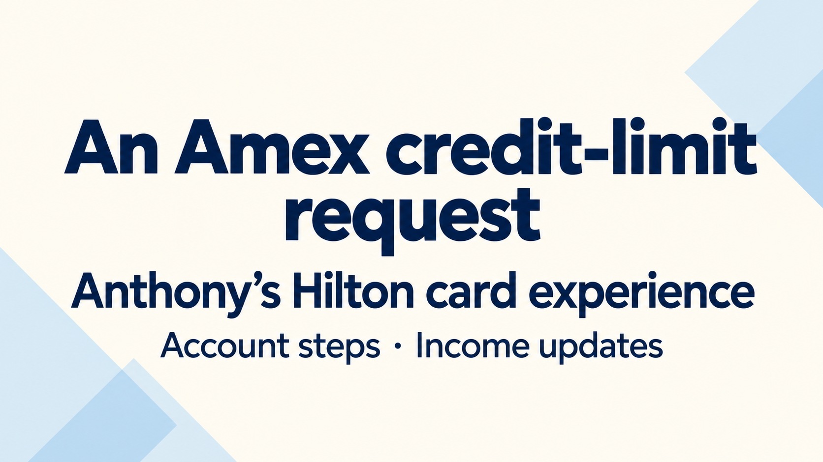 Requesting an Amex credit-limit increase: account steps and income updates