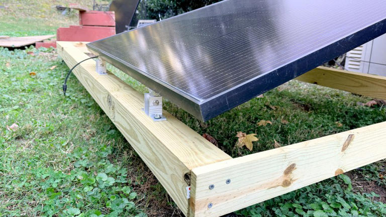 I made a movable mount for my backyard solar panels, and it doubled ...