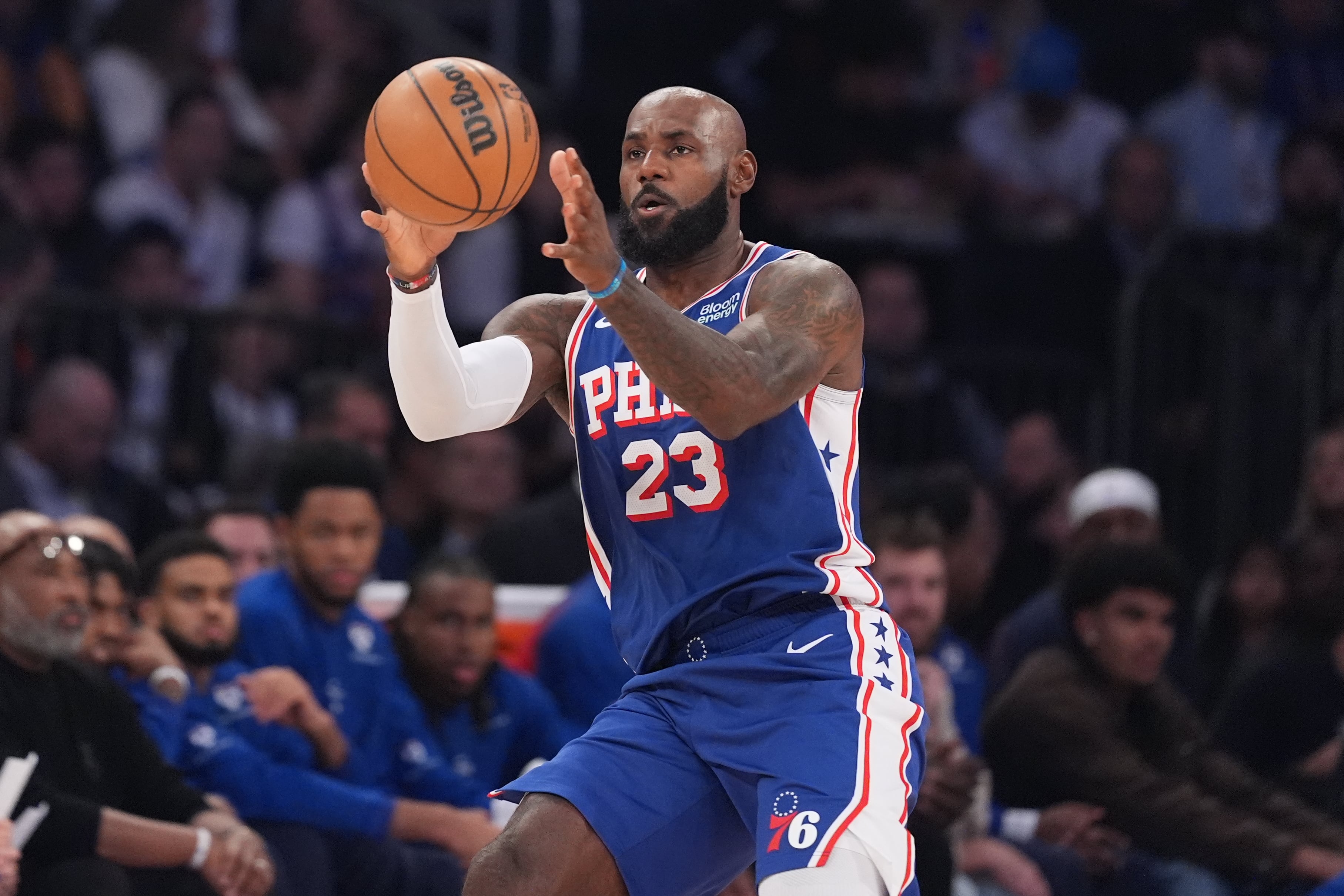 LeBron James on leading 76ers: 'I'm here every day'