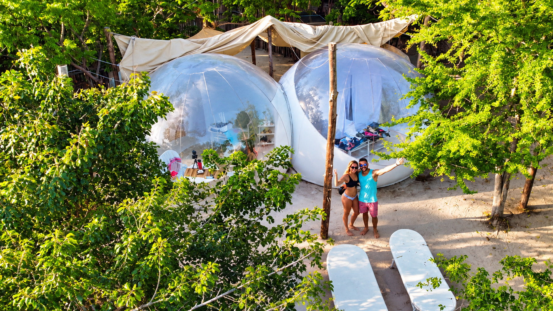 Discovering a secret beach bubble hotel in Watamu Kenya
