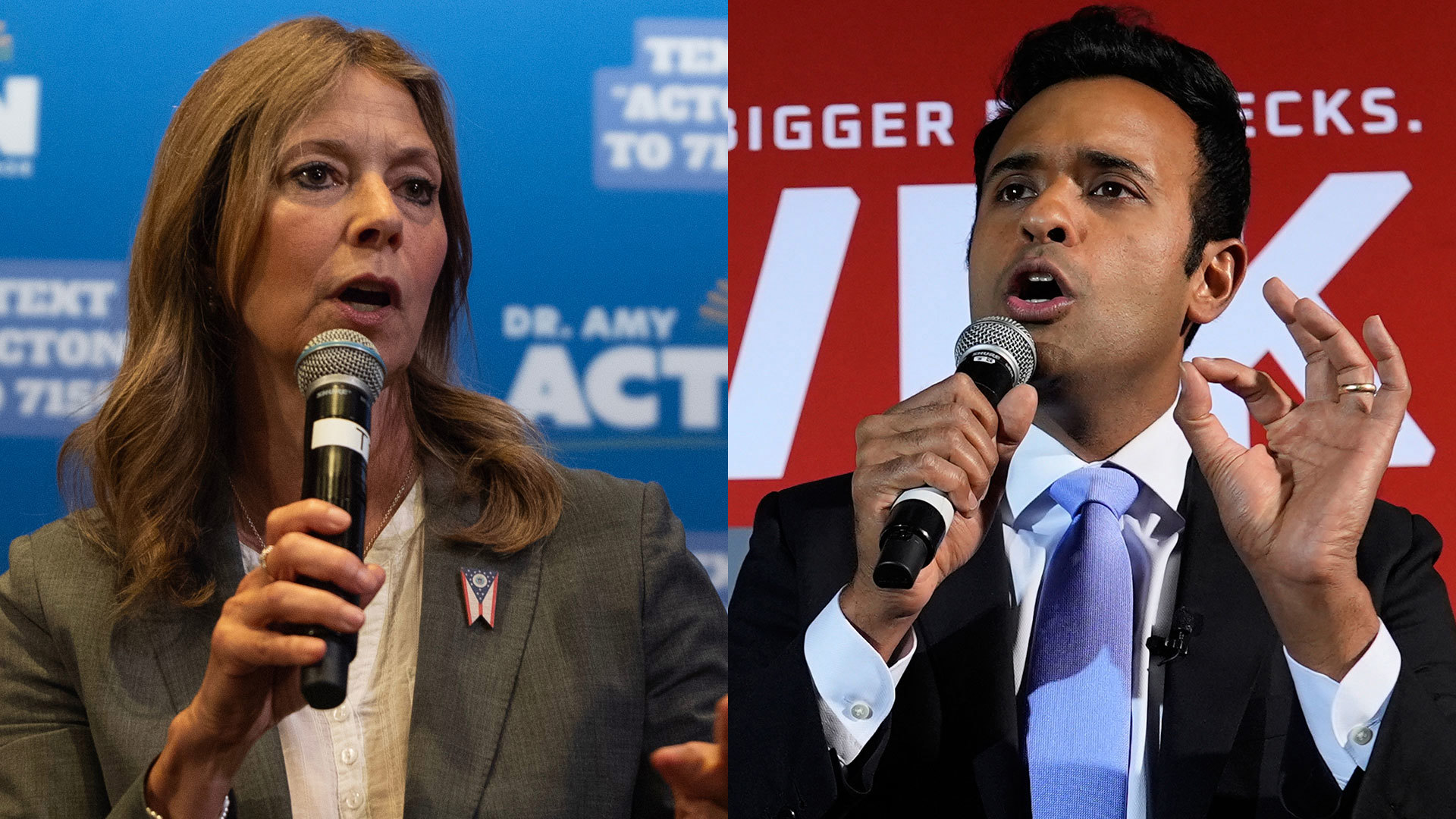 Ramaswamy, Acton campaign across Ohio this weekend