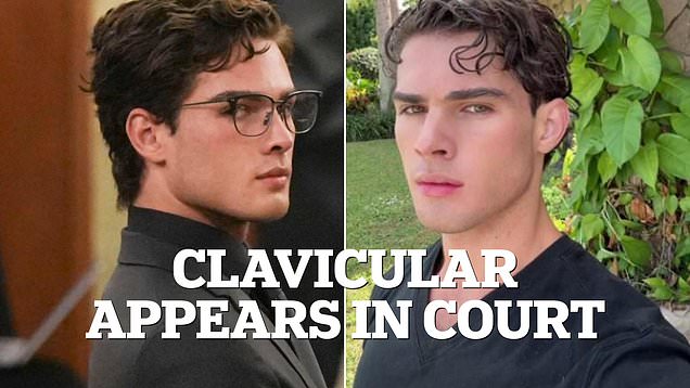 Clavicular brings dog to court ahead of rape charge hearing
