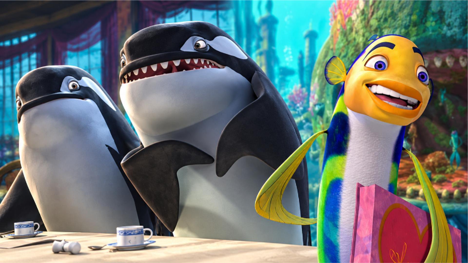 The bluff holds until the disguise comes off in Shark Tale (2004)