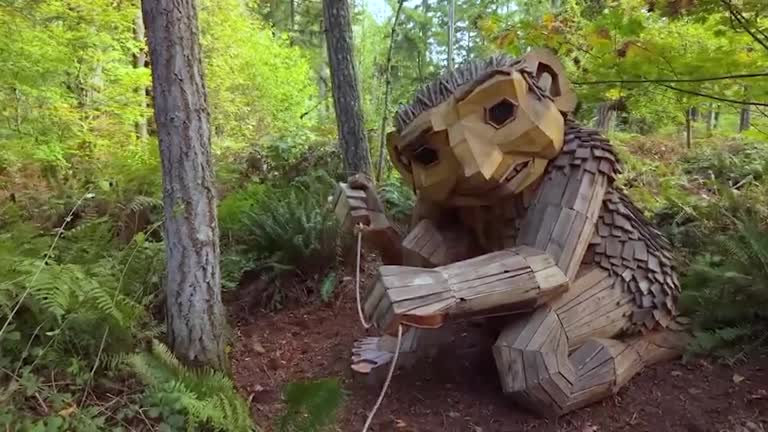 Artist creates trolls made from trash in Washington state
