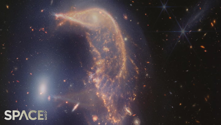 James Webb Space Telescope Spies iInteracting Galaxies