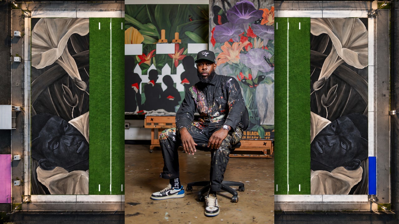 Why the NFL is painting a giant mural on the end zones of this football ...