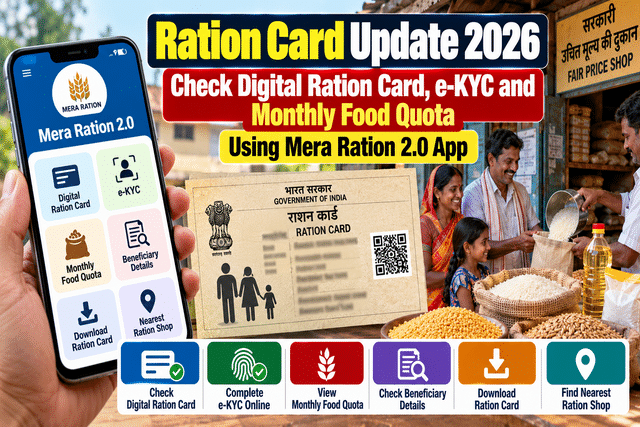 Ration card update 2026: Check digital ration card, e-KYC and monthly ...