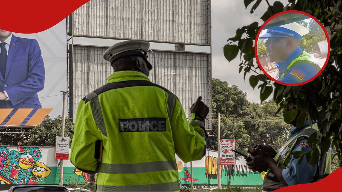 Kenyan police officer stops vehicle carrying youth, warns them against ...