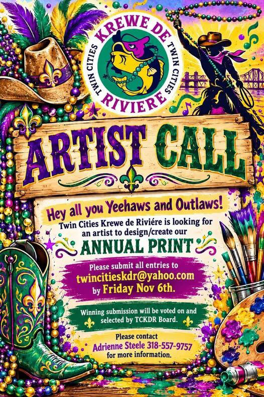 The Krewe de Riviere is looking for artists!