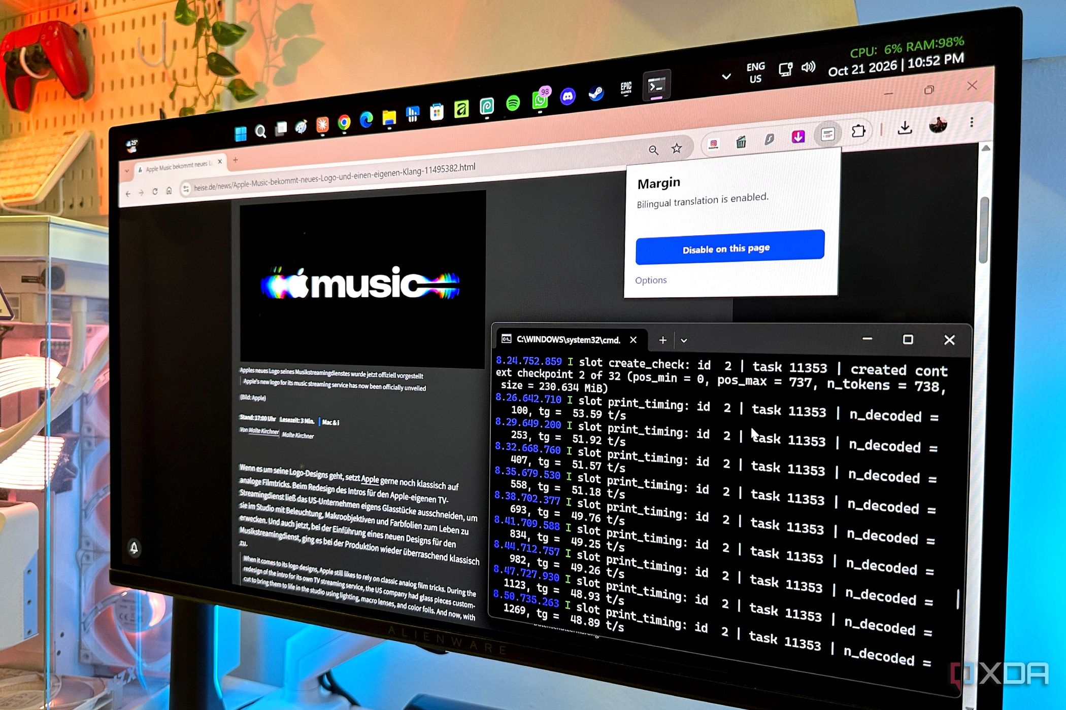 I ditched Google Translate for a local model running on my GPU, and it ...