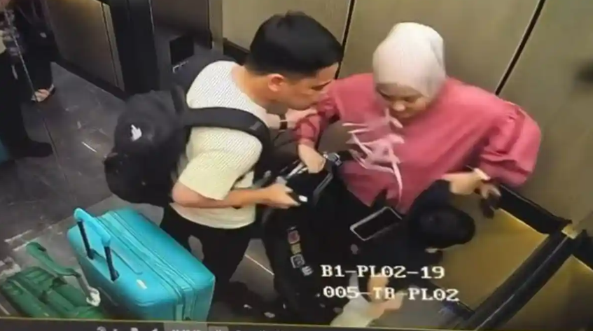 Identitas orang tua yang aniaya anak di lift Malaysia bocor, disebut ...