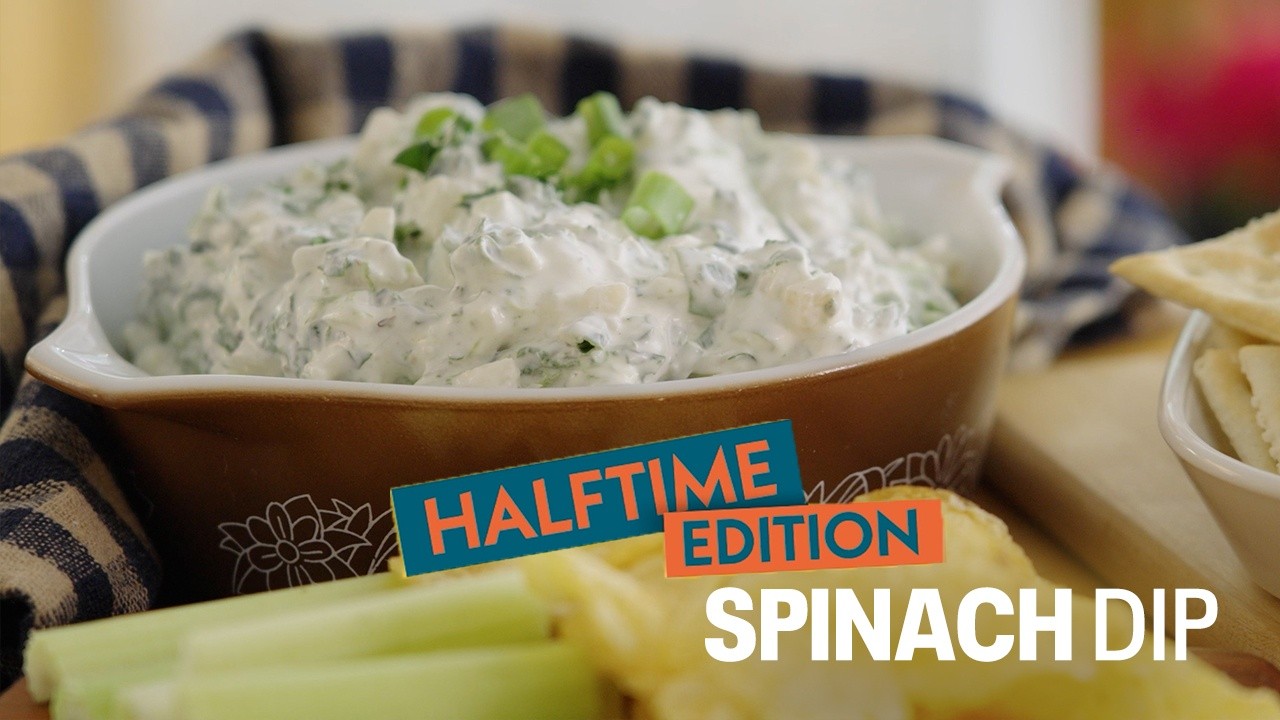 Halftime with Taste Buds: Spinach dip