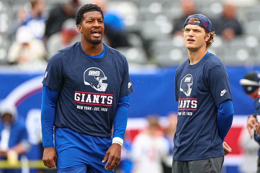 Jameis Winston takes demotion in stride as JJ McCarthy steps in for Giants