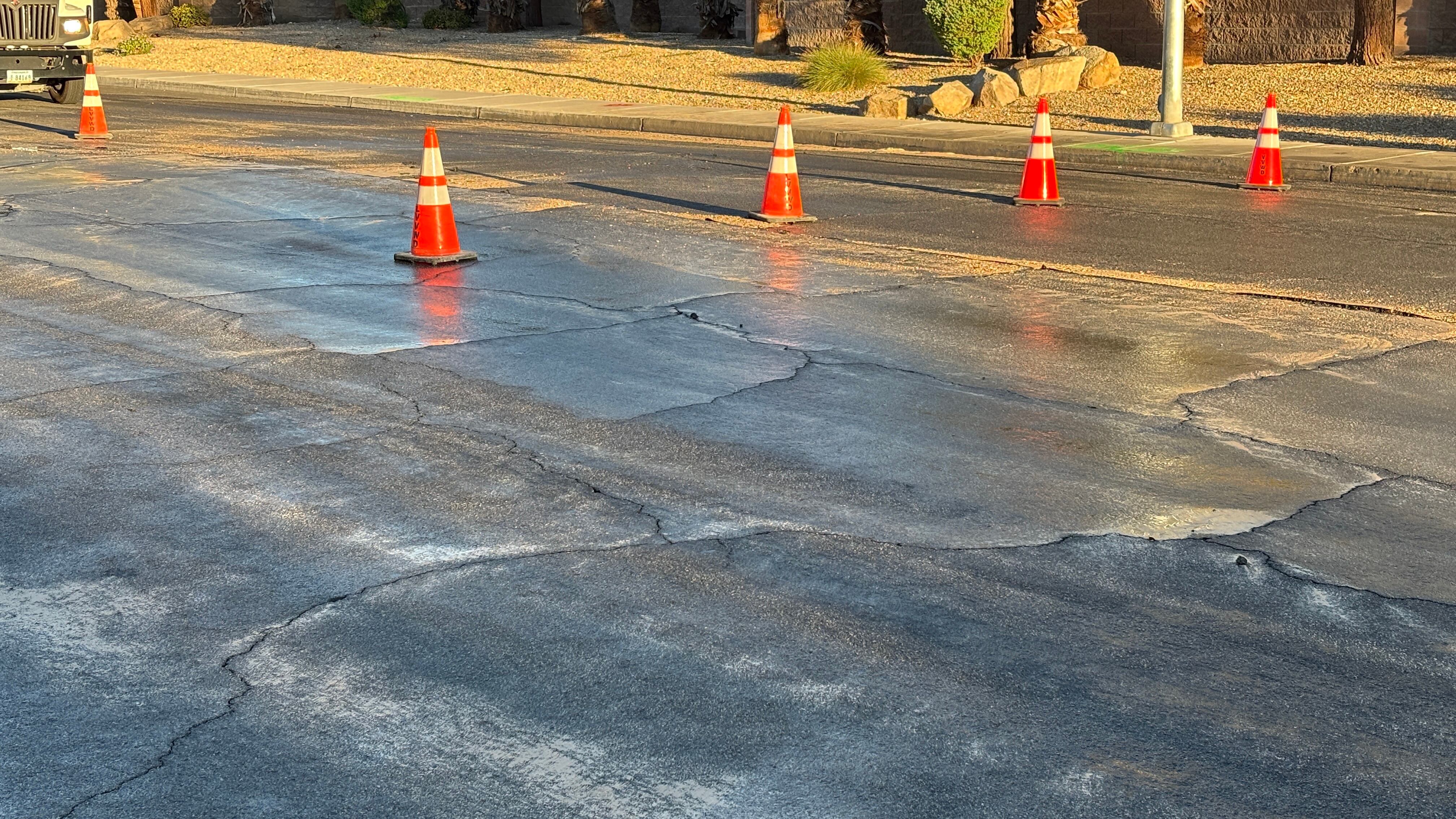 Water main repair underway on E Lyon Street