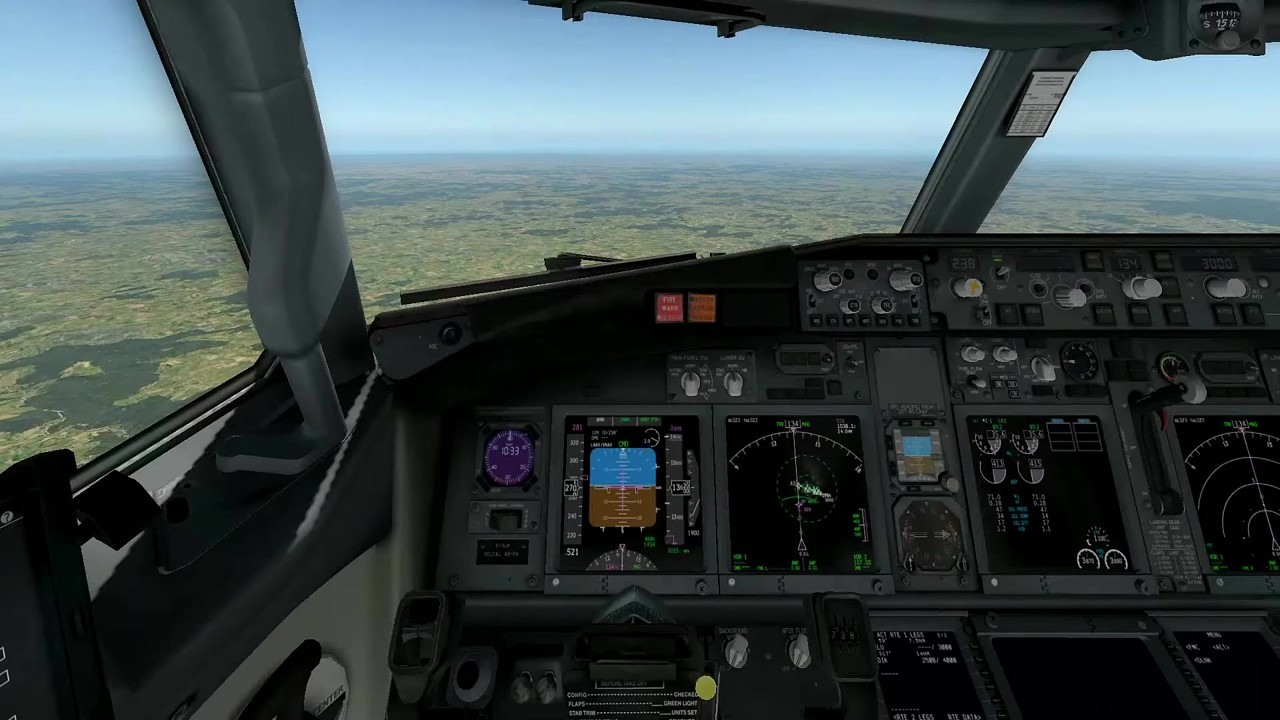 X-Plane 11 simulates a Ryanair Boeing 737-800 from Luton to Luxembourg ...
