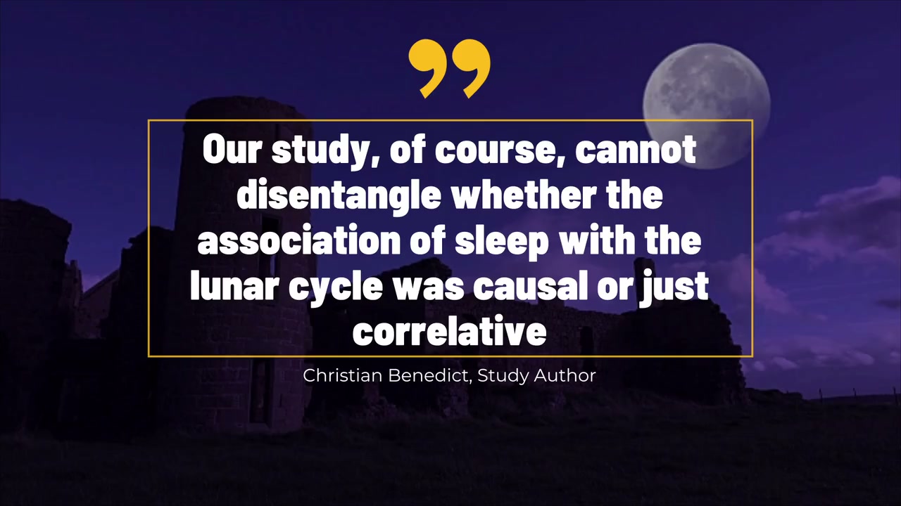 The lunar cycle may affect men's sleep quality