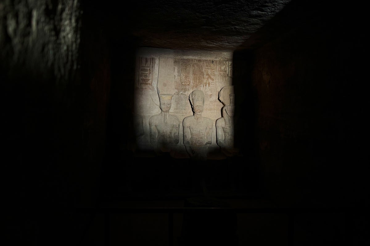 Tourists sleep outside ancient temple for glimpse of solar phenomenon
