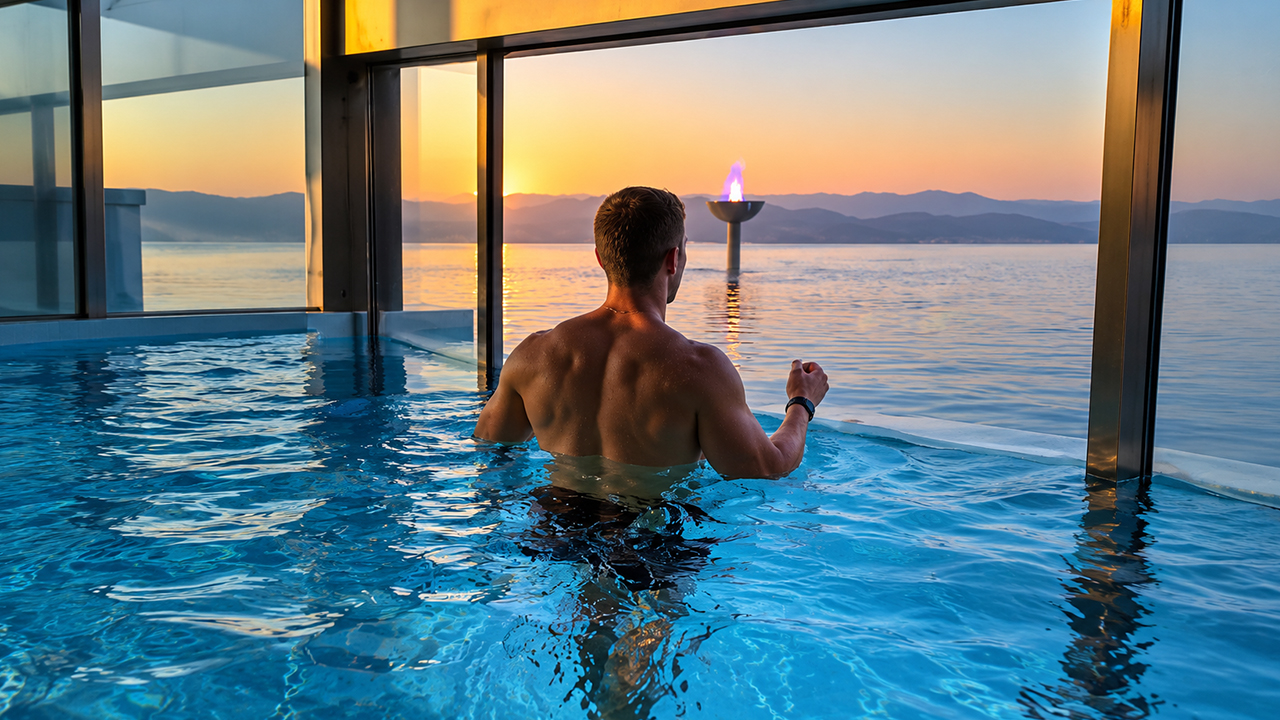 The coolest infinity pool with mountain views