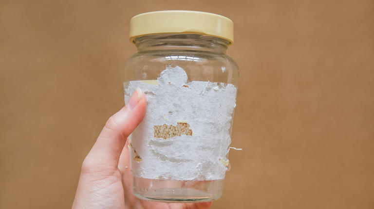 Easily remove stickers from glass with the help of an ordinary pantry ...