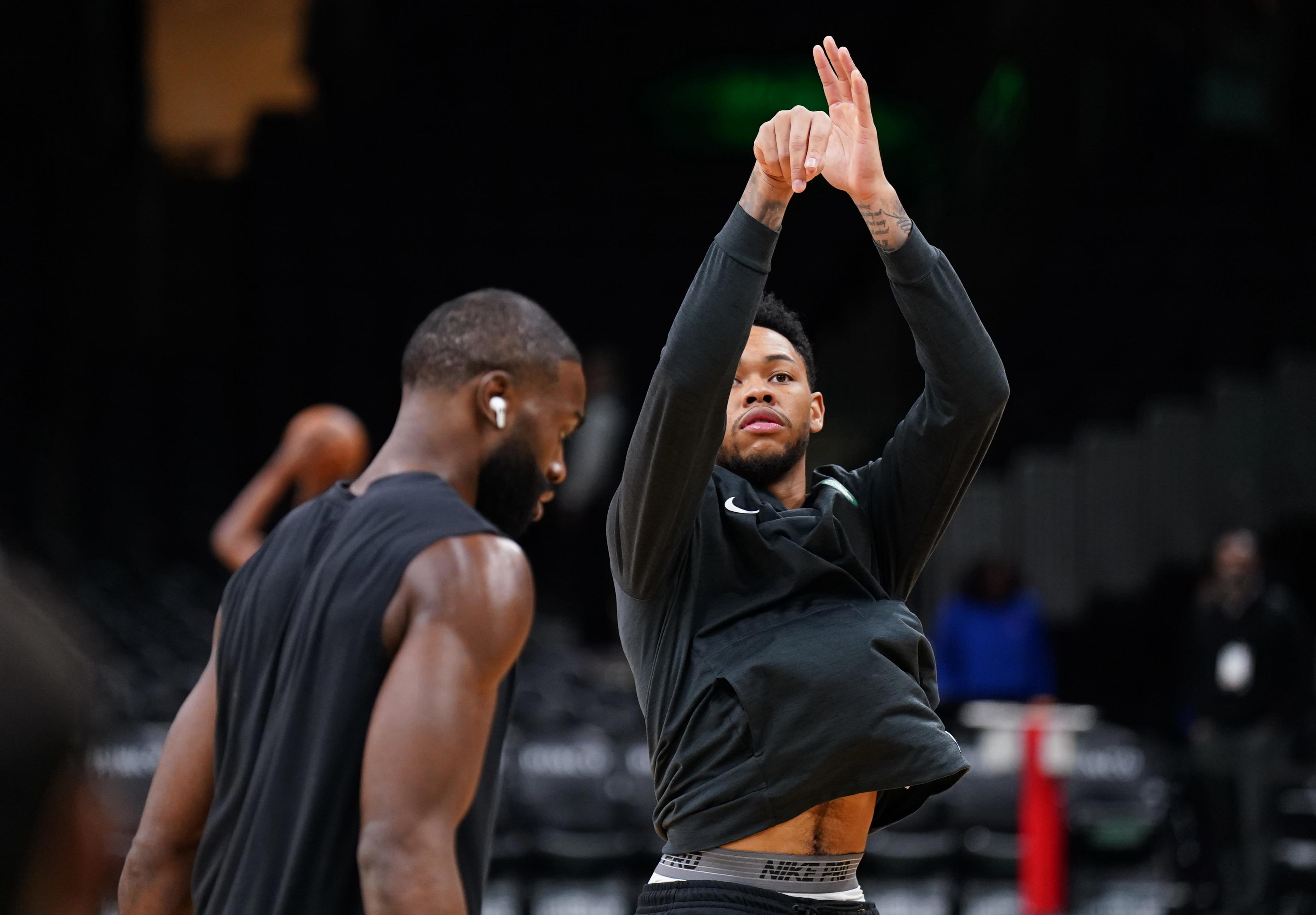 Sixers sharpshooter credits Jaylen Brown, LeBron James for creation