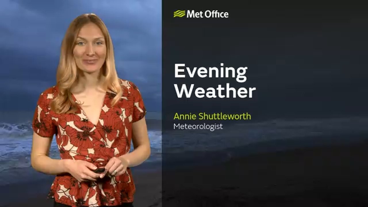 Met Office Monday evening weather forecast 23/03/2026