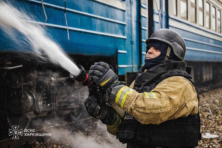 Russian drone strikes passenger train in Ukraine's Kharkiv region