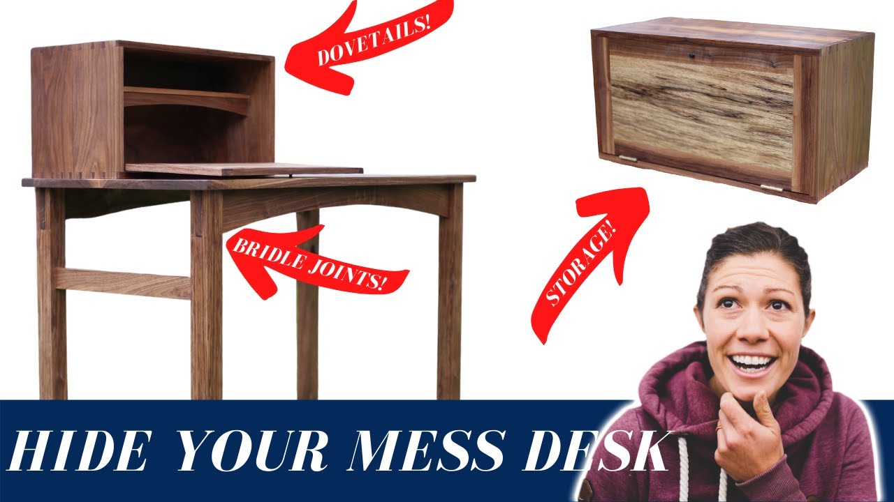 Building a beautiful walnut writing desk with the Wood Whisperer