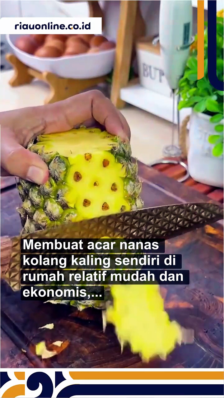 Acar nanas kolang kaling dan cara membuatnya, camilan segar yang ...