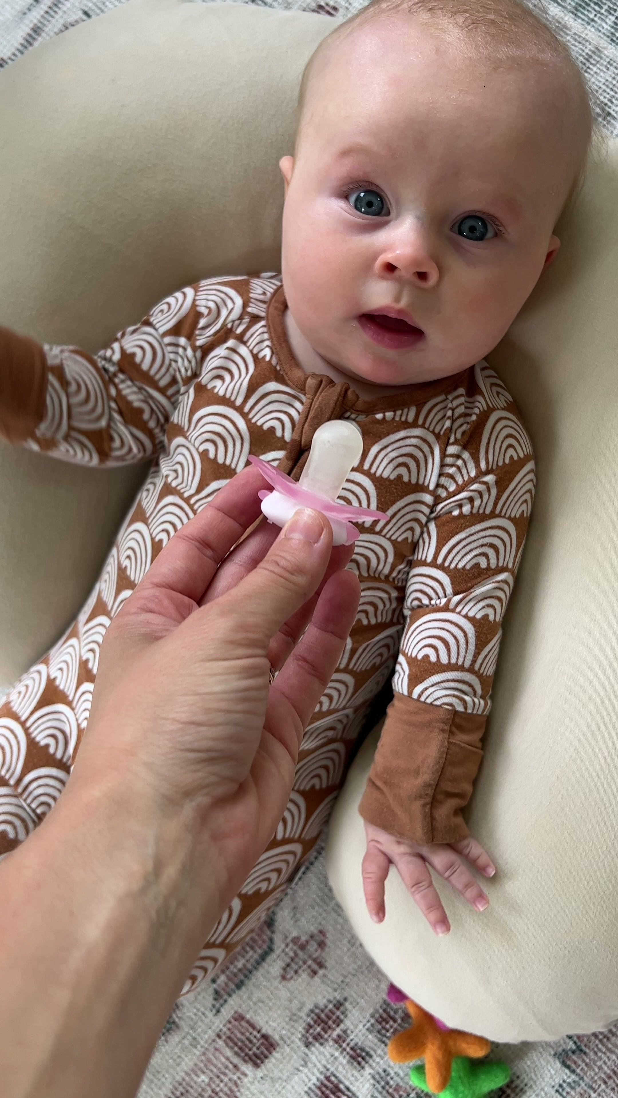 Frozen pacifier hack for soothing teething babies