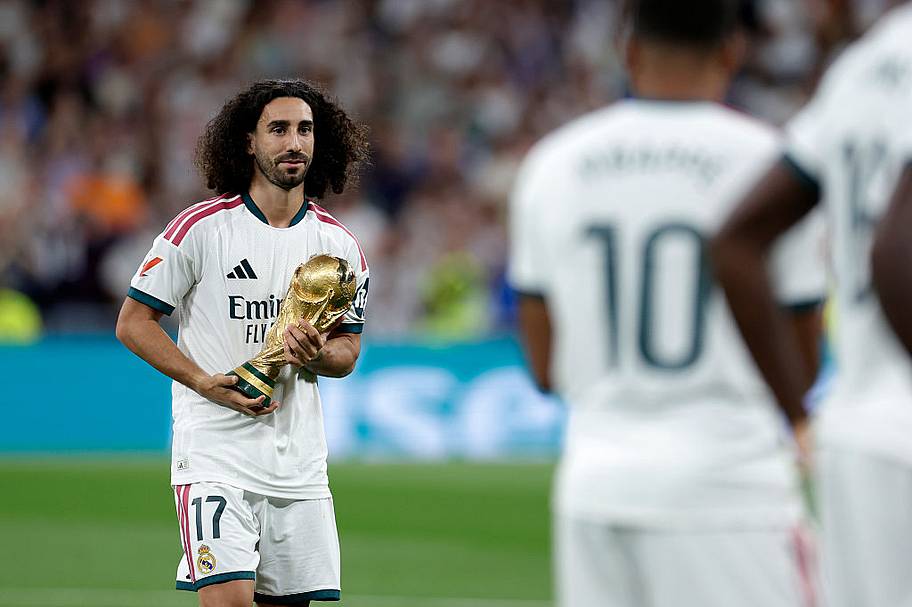 Marc Cucurella won the 2026 World Cup with Spain. | Maria Gracia Jimenez/Soccrates/Getty Images